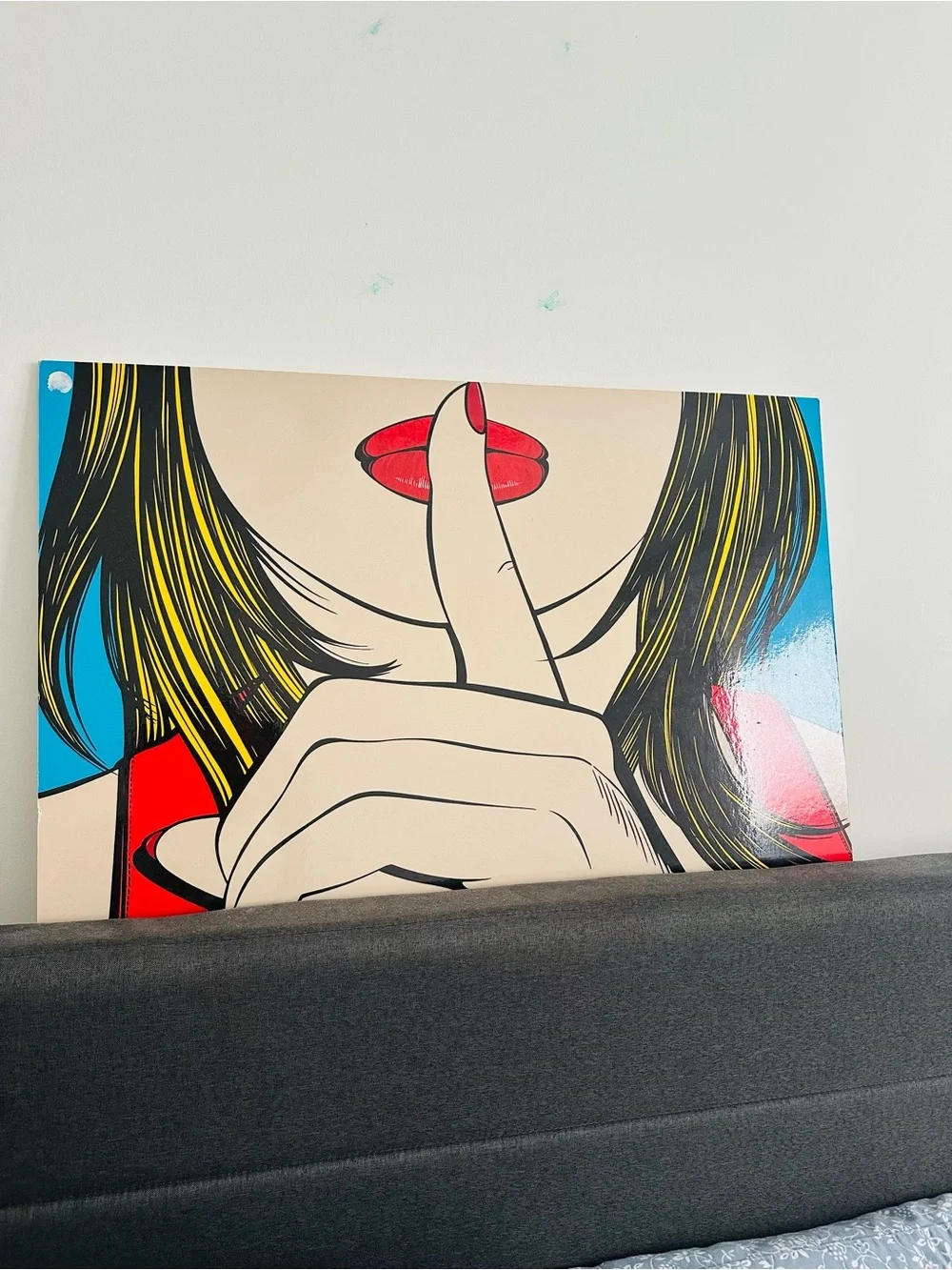 Vintage 1999 IKEA Solmyra SsssHhhh HardBoard Wall print